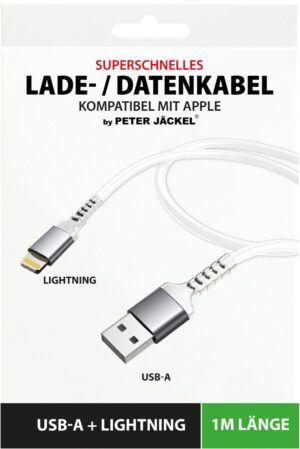 Peter Jäckel USB > Lightning Kabel (1m) weiß