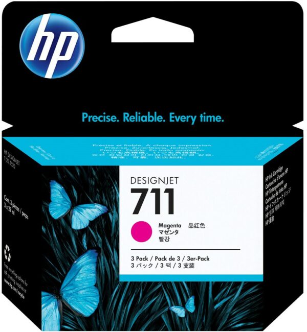 HP Nr. 711 Tintenpatrone 29ml 3er Pack magenta