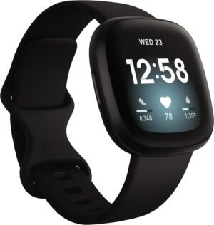 Fitbit Versa 3 Smartwatch black/black aluminum