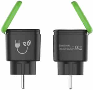 PLUGIN ENERGY Smart Plug Outdoor Schuko schwarz/grün