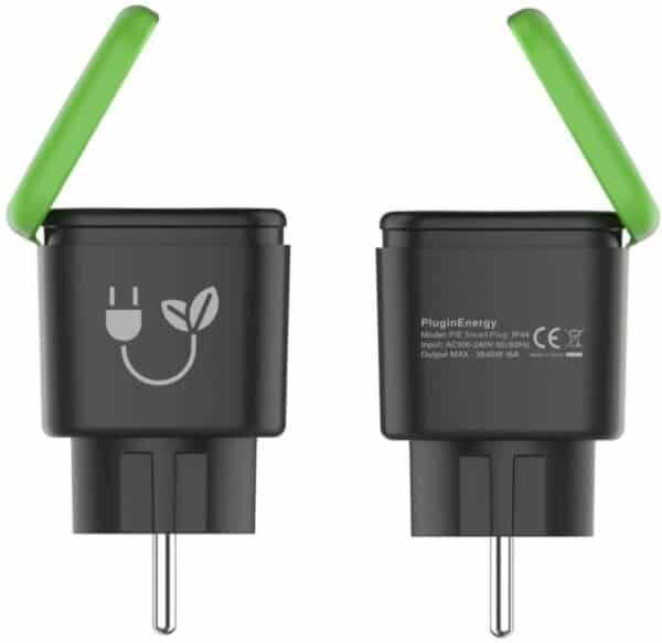 PLUGIN ENERGY Smart Plug Outdoor Schuko schwarz/grün