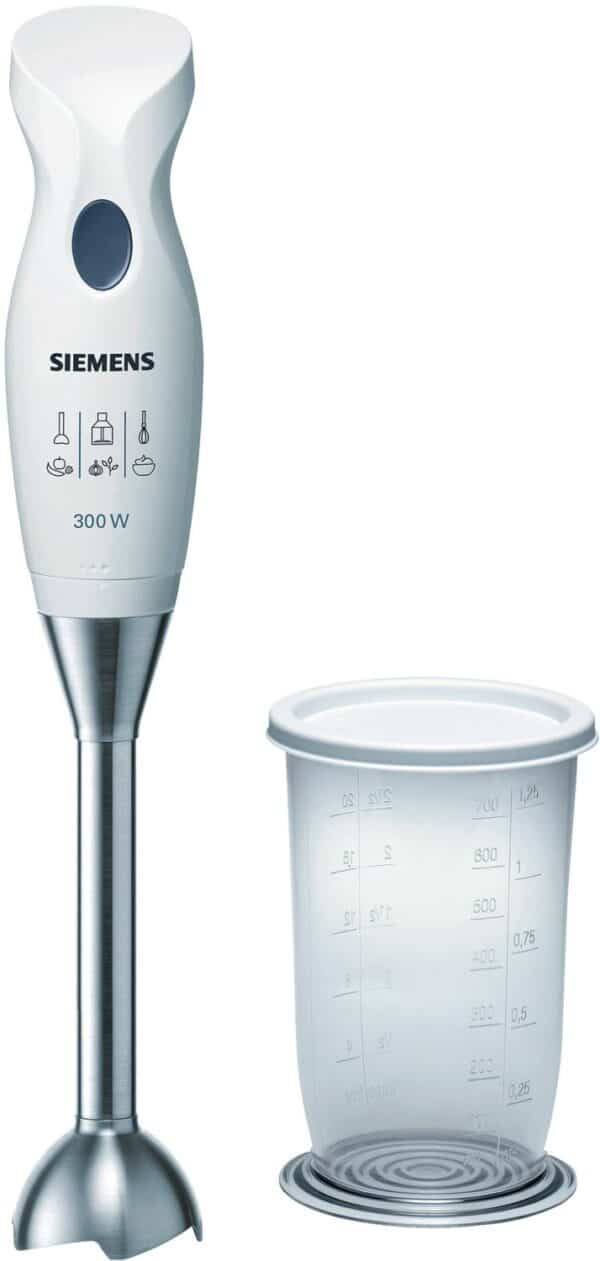 Siemens MQ5B250N Edelstahl-Stabmixer weiß/blau