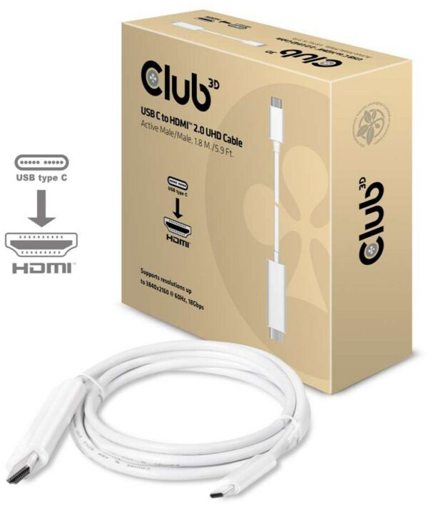 Club3D USB 3.1 C > HDMI 2.0 UHD (1