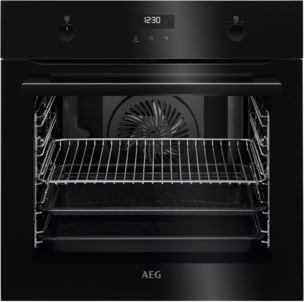 AEG BPE535020B Einbaubackofen schwarz / A+