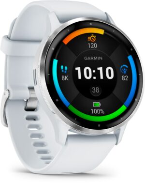 Garmin Venu 3 Smartwatch steinweiß/silber