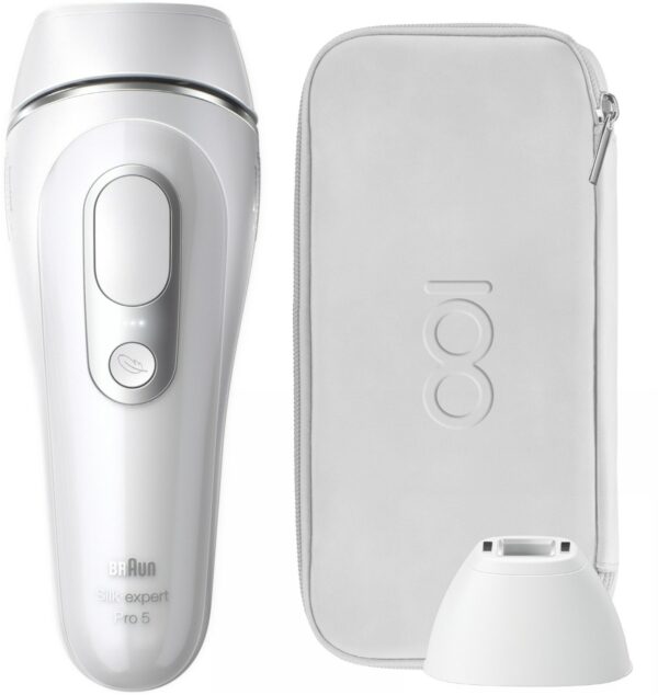 Braun Silk Expert Pro 5 IPL Haarentfernungssystem weiß/silber