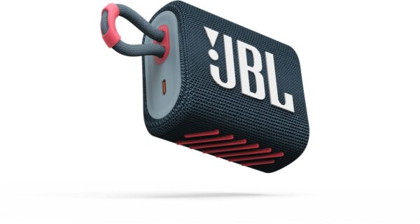 JBL Go 3 Bluetooth-Lautsprecher blau/coral