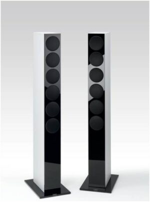 Revox Re:sound G prestige /Stück Stand-Lautsprecher silber/schwarz