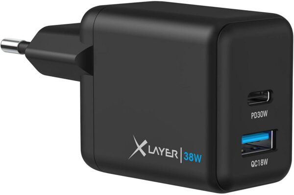 XLayer Universal Powercharger (38W) Ladegerät schwarz