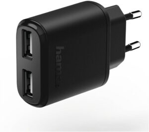 Hama Ladegerät 2-fach USB schwarz