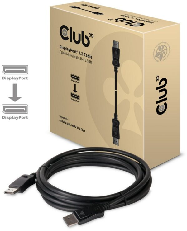 Club3D DP 1.2 St. > DP 1.2 St. Kabel (3m)