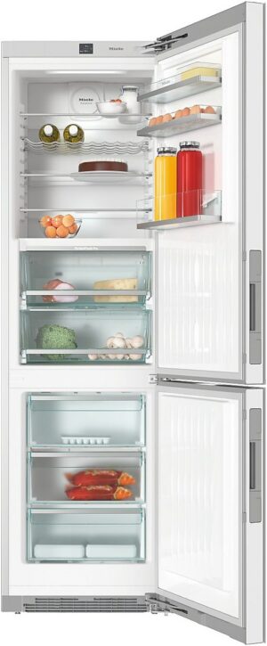 Miele KFN 29683 D brws Kühl-/Gefrierkombination brillantweiß/edelstahloptik / D