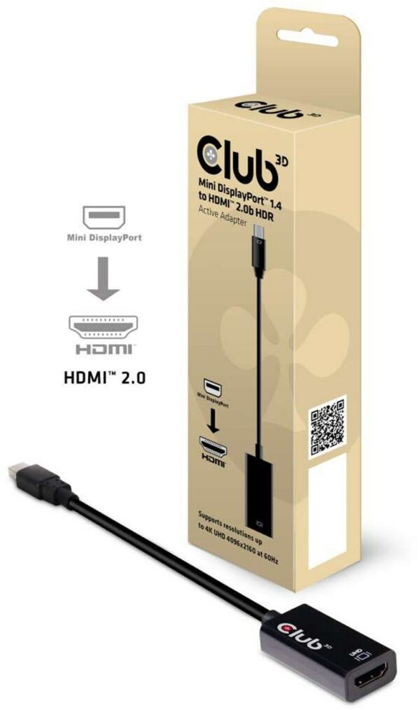 Club3D Mini DP 1.4 > HDMI HDR Adapter aktiv