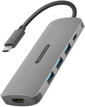 Sitecom USB-C > HDMI Adapter inkl. USB-C Power + 3x USB 3.0