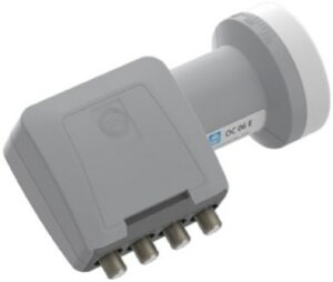 WISI OC 06 E Quad LNB lichtgrau