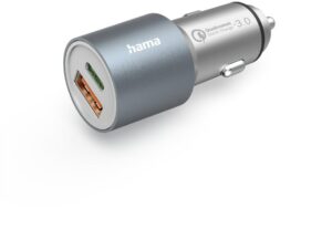 Hama Auto-Schnellladegerät (38W) silber