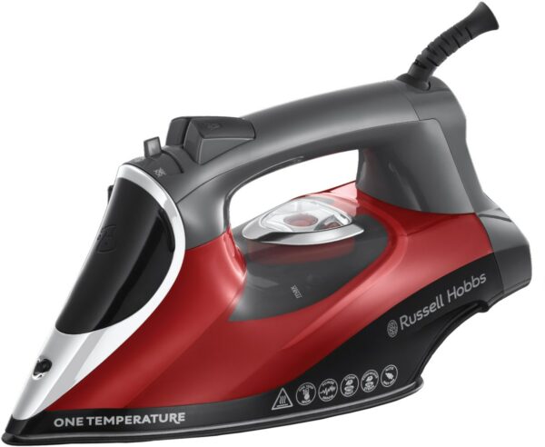 Russell Hobbs One Temperature Dampbügeleisen schwarz/rot