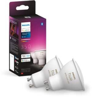 Hue Hue White & Col. Amb. GU10 350lm LED-Reflektor Doppelpack / G