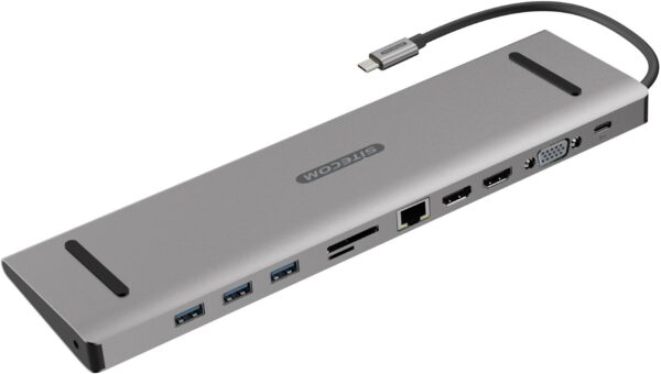 Sitecom USB-C Multiport Pro Dock (100W) aluminum