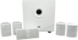 Elac Cinema 5.2 5.1 A/V-Lautsprechersystem mit Aktiv-Subwoofer weiß