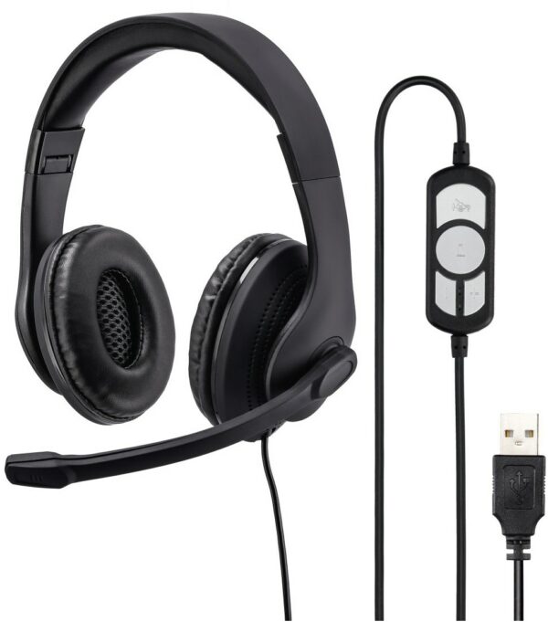 Hama HS-USB300 PC-Headset schwarz