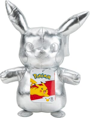 Wicked Cool Toys Pikachu Silber Plüsch (20cm)