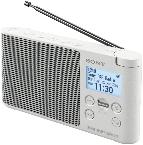 Sony XDR-S41 Portables Radio weiß