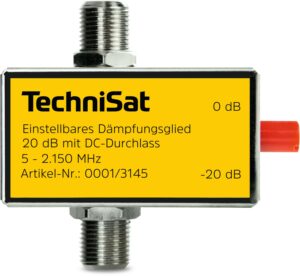 Technisat Einstelbares Dämpfungsglied mit F-Buchsen