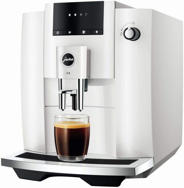 Jura E4 (EA) Kaffee-Vollautomat Piano White