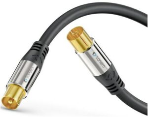 Hapena Koax Premium Antennen-Kabel (5m) schwarz