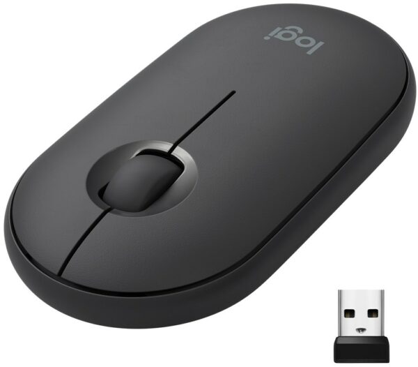 Logitech M350 Pebble Kabellose Maus graphit