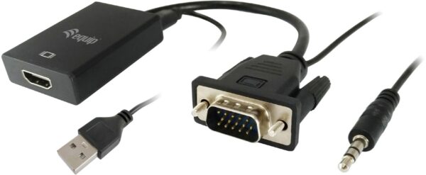 equip VGA>HDMI Adapter schwarz