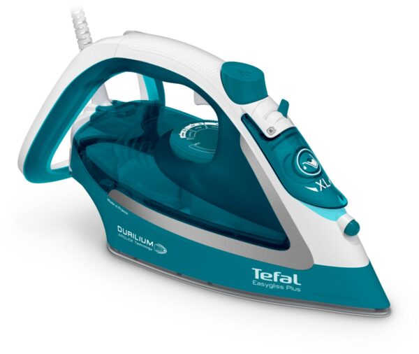 Tefal FV5737 Easygliss Plus Dampfbügeleisen türkis/weiß/silber