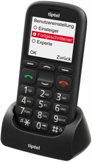 Tiptel Ergophone 6380 Seniorenhandy schwarz