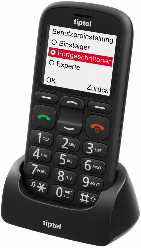 Tiptel Ergophone 6380 Seniorenhandy schwarz