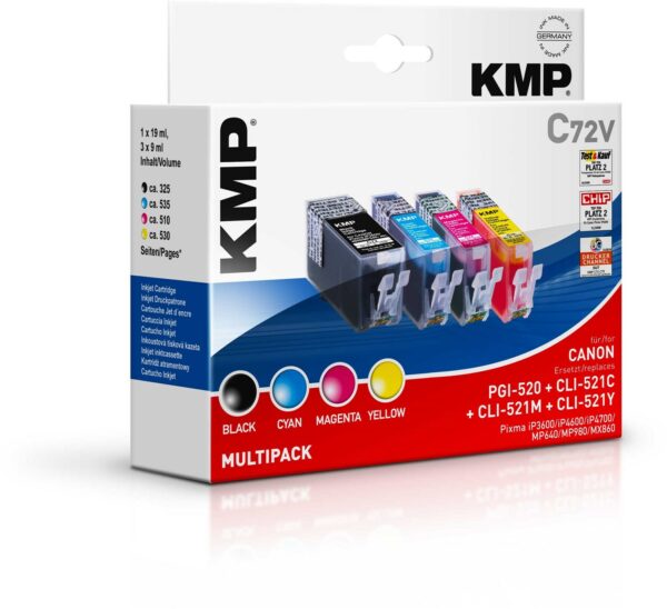 KMP C72V Multipack Tinten-Multipack 4-farbig