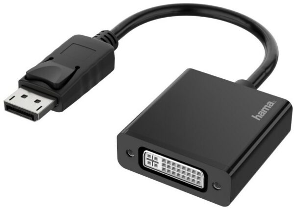 Hama Video-Adapter DisplayPort-Stecker>DVI-Buchse schwarz
