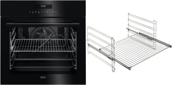 AEG BPCH741BAB Einbaubackofen bestehend aus BPE742220B + TR1LV schwarz / A+