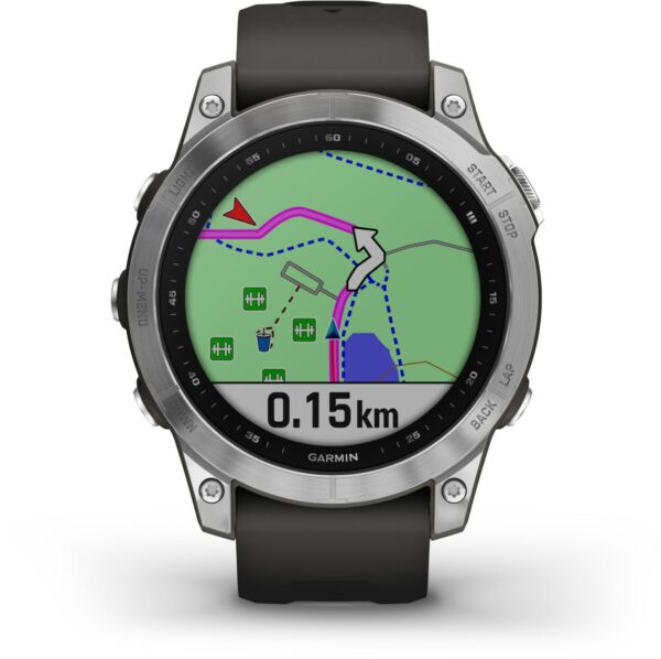 Garmin fenix 7 Sportuhr graphit/silber