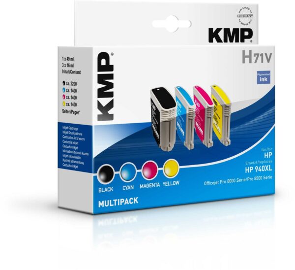 KMP H71V Multipack recycled mit Chip Tinten-Multipack 4-farbig