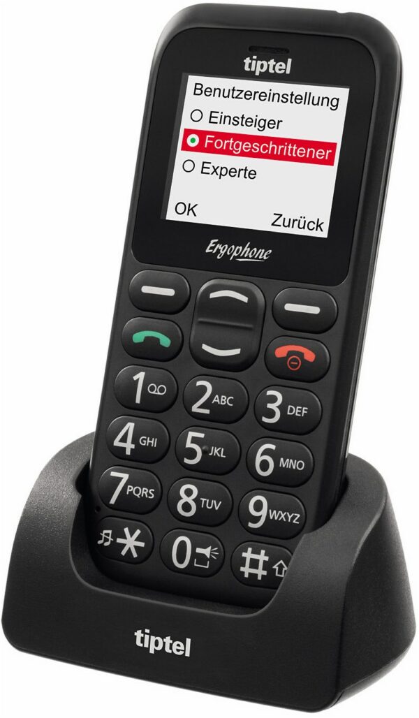 Tiptel Ergophone 6310 Seniorenhandy schwarz