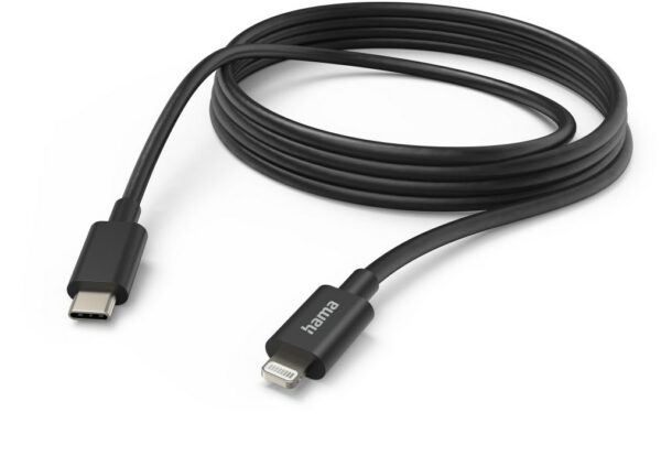 Hama Lade-/Datenkabel (3m) USB-C>Lightning schwarz