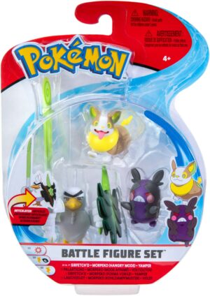 Jazwares Pokémon Battle Figur Set Voldi/Morpeko/Lauchzelot