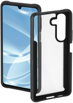 Hama Metallic Frame Cover für Galaxy A14 5G Transparent/Schwarz