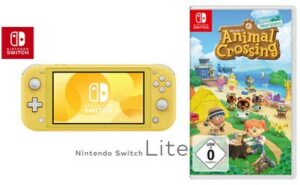 Nintendo Switch Lite Konsole Konsole + Animal Crossing: New Horizons gelb