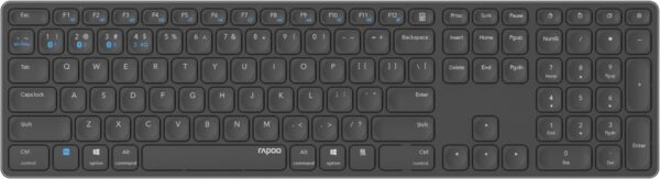 Rapoo E9800M (DE) Bluetooth Tastatur dunkelgrau