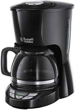 Russell Hobbs Textures Plus Glas-Kaffeemaschine schwarz