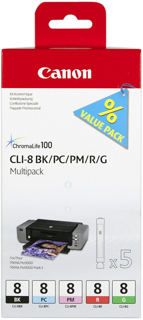 Canon CLI-8 BK Tinten-Multipack 5-farbig