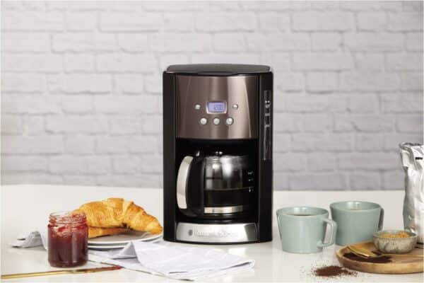 Russell Hobbs Digitale Glas-Kaffeemaschine schwarz matt