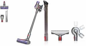 Dyson V8 + Quick Release Komplettpflege-S Stielstaubsauger nickel/silber